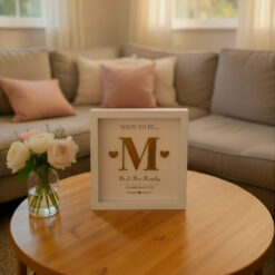 Personalised Soon To Be Mr & Mrs 3D Wooden Frame