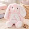 Pink Personalised Initial & Name Keepsake Bunny