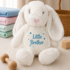 Personalised Little Brother Keepsake Bunny