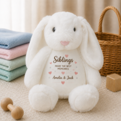 Personalised Siblings Keepsake Bunny