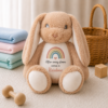 Brown Personalised Rainbow Baby Keepsake Bunny – After Every Storm