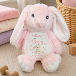 Pink Personalised Always My Little Bunny Keepsake Bunny