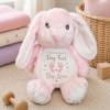 Pink Personalised Tiny Feet Big Love Keepsake Bunny