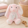 Pink Personalised Baby Birth Details Keepsake Bunny - Girl