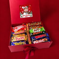 Personalised Snowman Christmas Chocolate Gift Box