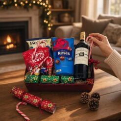 Christmas Wine & Chocolate Treats Hamper