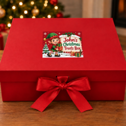 Personalised Christmas Elf Stocking Treat Box