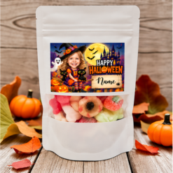 Personalised Halloween Witch Photo Sweet Pouch